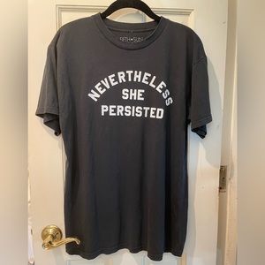 Nevertheless She Persisted 🖤 Fifth Sun black tshirt. Medium. Unisex. 🖤